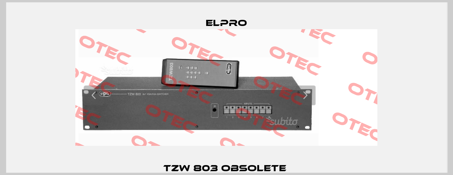 TZW 803 obsolete  Elpro