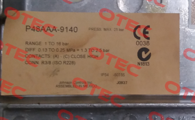 P48AAA-9140 (284.2264) Johnson Controls