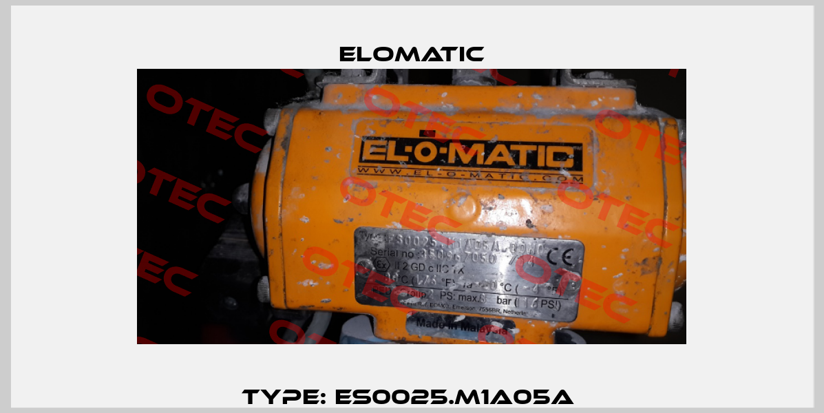 Type: ES0025.M1A05A  Elomatic
