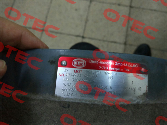 Back Cover For DR132M/12-2 Q  Dietz-Motoren