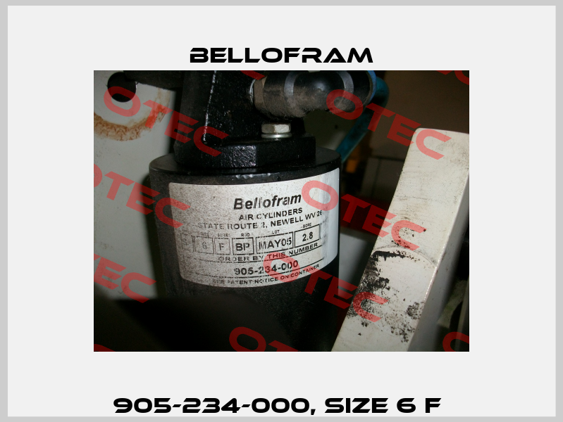 905-234-000, Size 6 F  Bellofram