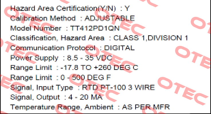 TT412PD1QN  Minco