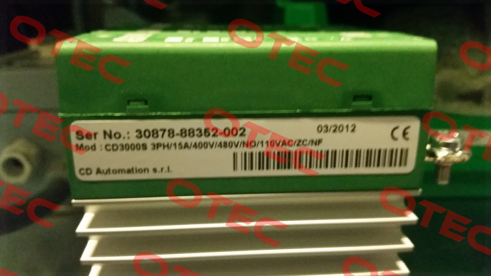 CD3000S-3PH/15A/400V/480V/No/110VAC/ZC/NF  CD AUTOMATION