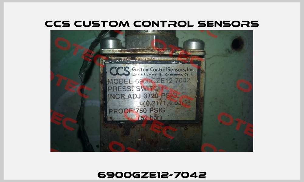 6900GZE12-7042 CCS Custom Control Sensors