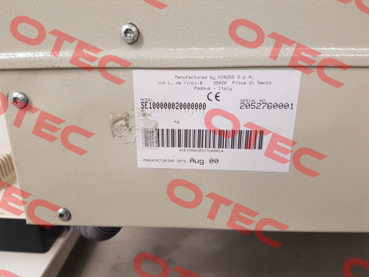 fan for SE10000002000000012 S/N 2052760001 obsolete, replacement  454788  Hiross