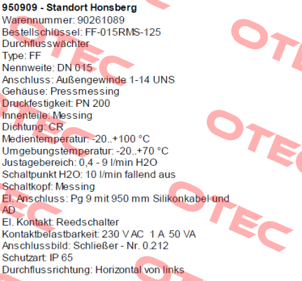 FF-015RMS-125 Honsberg