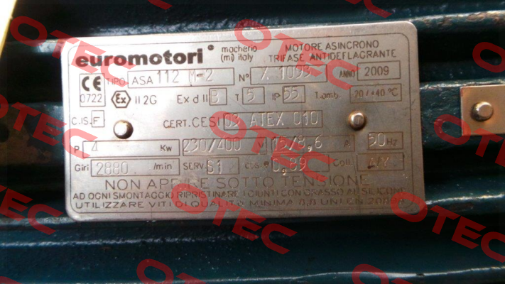 X 1093 obsolete, replaced by MAK112MP2B3  Euromotori