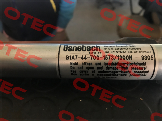 B1A7-44-700-1573-001/1300N Bansbach