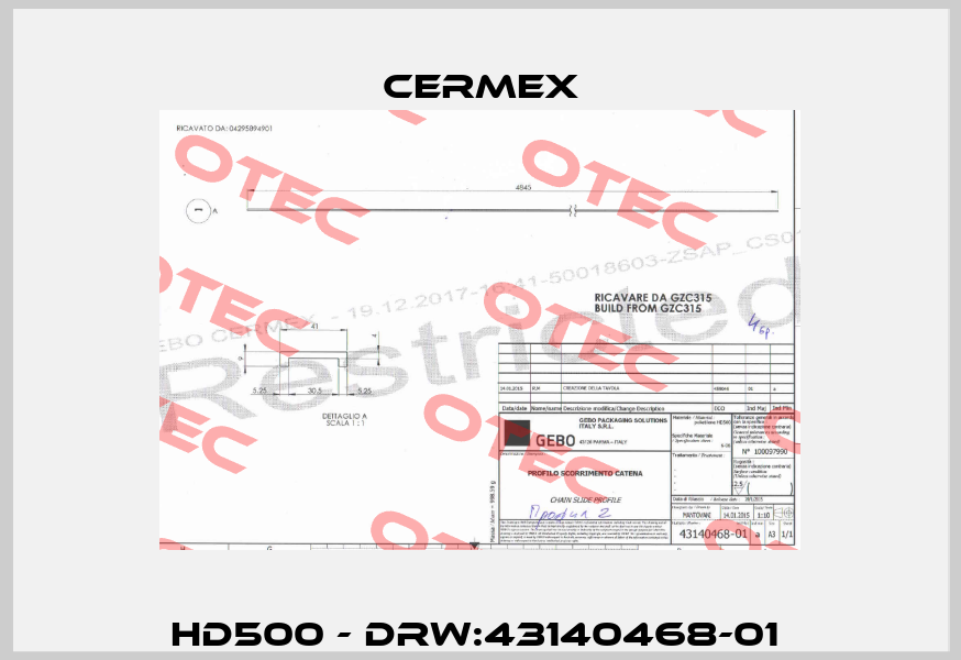 HD500 - Drw:43140468-01  CERMEX