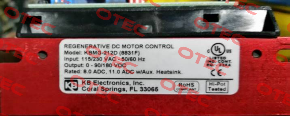 KBMG-212D (8831) KB Electronics