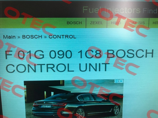 F01G0901C8 not available  Bosch