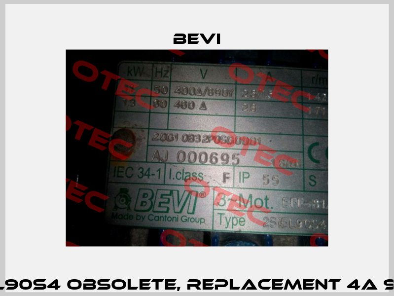 2SIEL90S4 obsolete, replacement 4A 90S-4 Bevi
