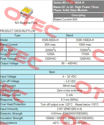 ESR-100DA-H Fotek