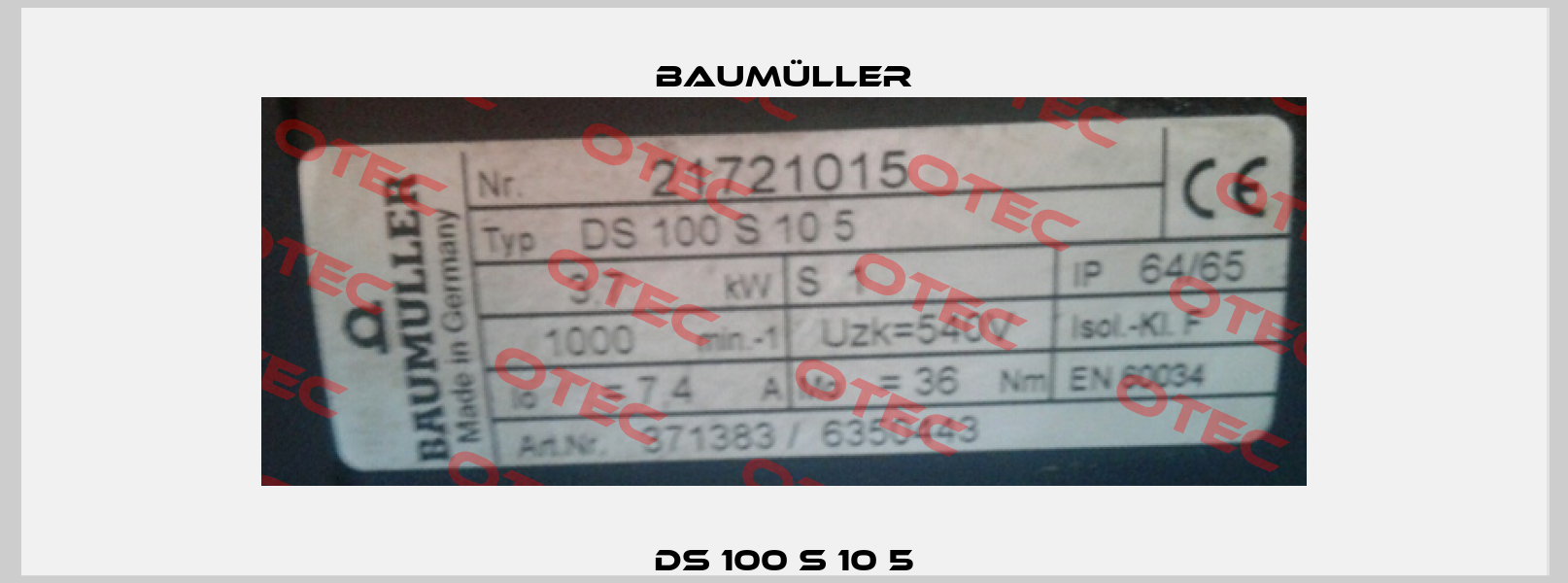 DS 100 S 10 5 Baumüller