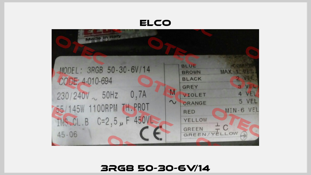 3RG8 50-30-6V/14 Elco