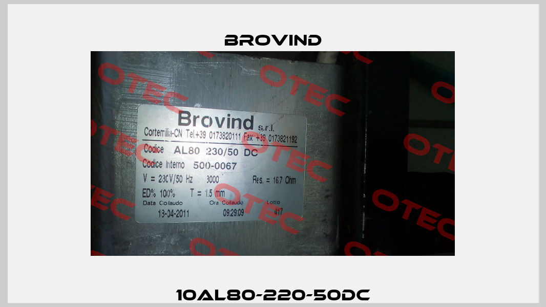 10AL80-220-50DC Brovind