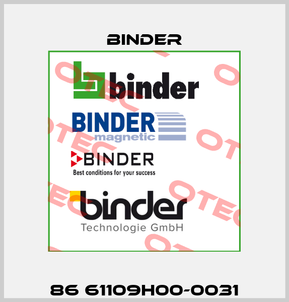 86 61109H00-0031 Binder