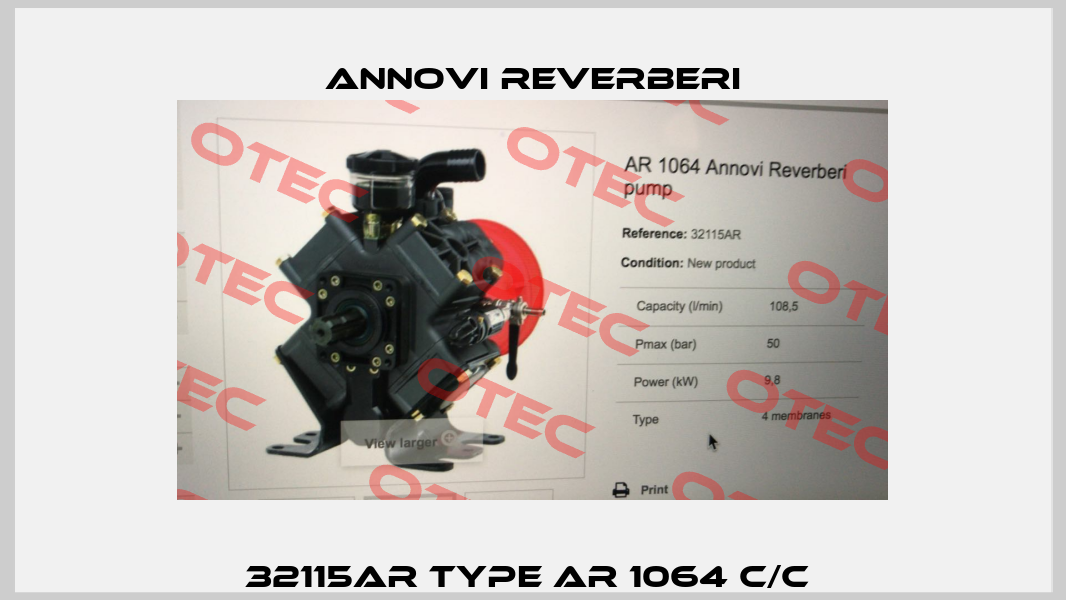 32115AR Type AR 1064 C/C  Annovi Reverberi