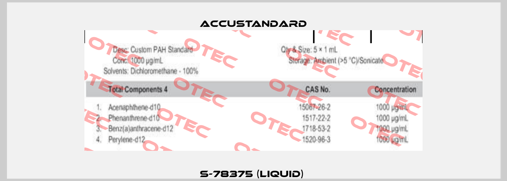 S-78375 (liquid)  AccuStandard
