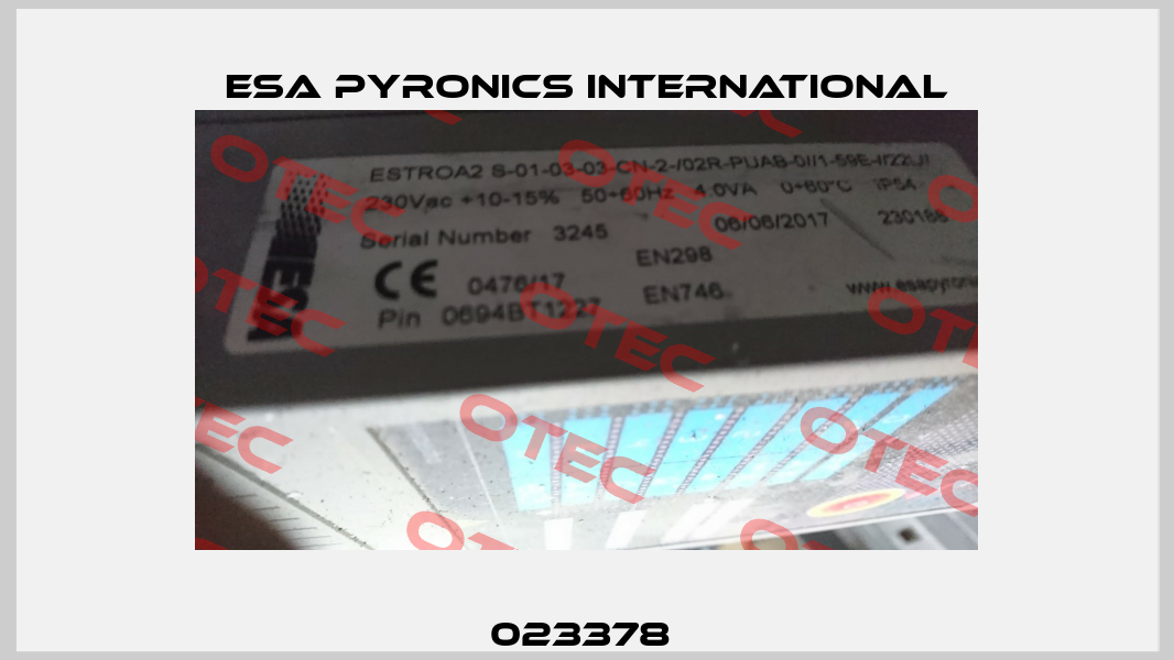 023378  ESA Pyronics International