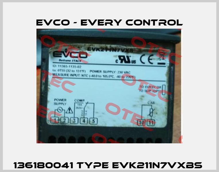 136180041 Type EVK211N7VXBS  EVCO - Every Control