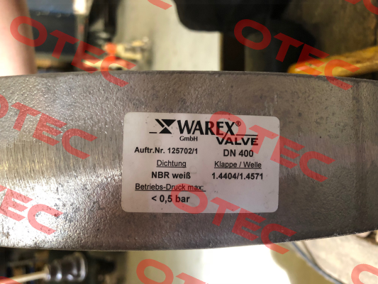 Dichtmanschette aus NBR weiß passend für DKZ 110 / DN 400  Warex