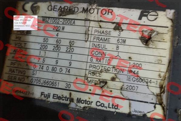 MGZ1002-200EA oem Fuji