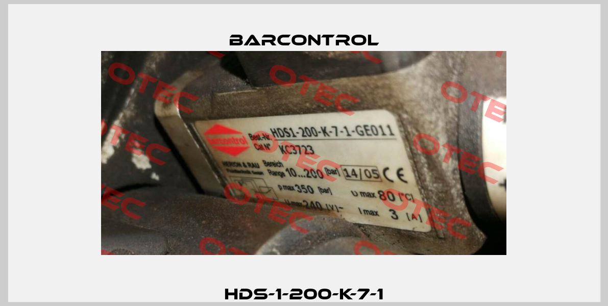 HDS-1-200-K-7-1 Barcontrol