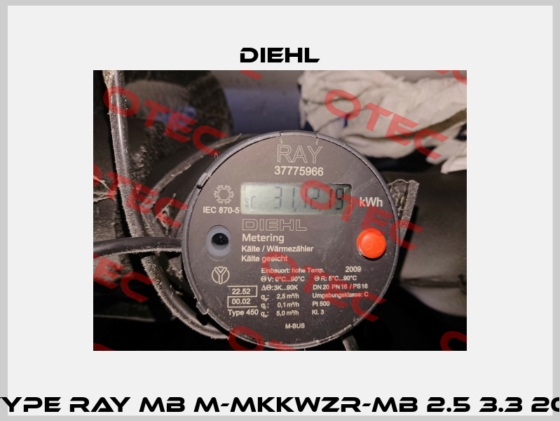 3101846, type RAY MB M-MKKWZR-MB 2.5 3.3 20 130 90 16 Diehl