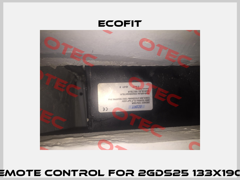 Remote control for 2GDS25 133X190R Ecofit