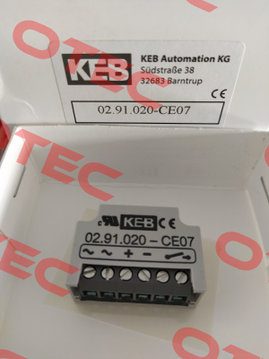 02.91.020-CE07 KEB