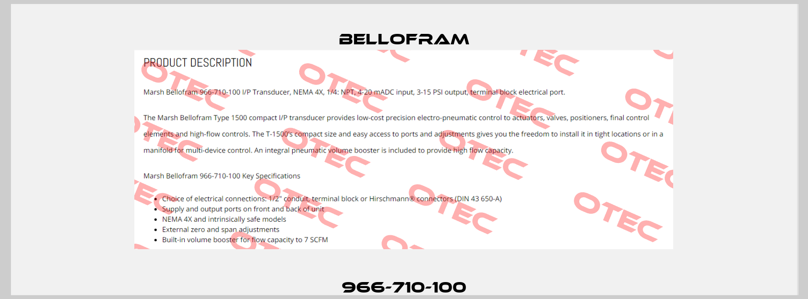 966-710-100 Bellofram