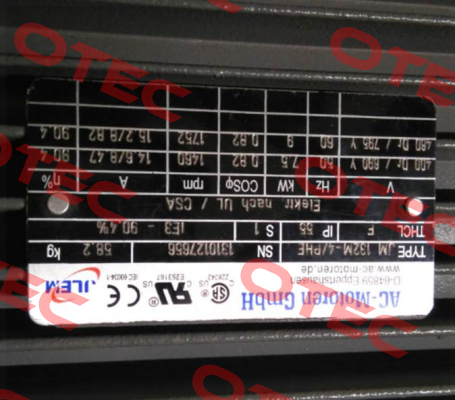 JM-132M-4/PHE / alternative FCA 132 M-4 / PHE B5 / UL AC Motoren