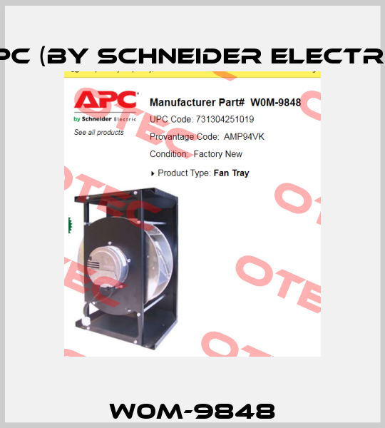 W0M-9848 APC (by Schneider Electric)