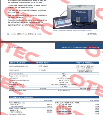 E3000 P/N:12215 Inficon