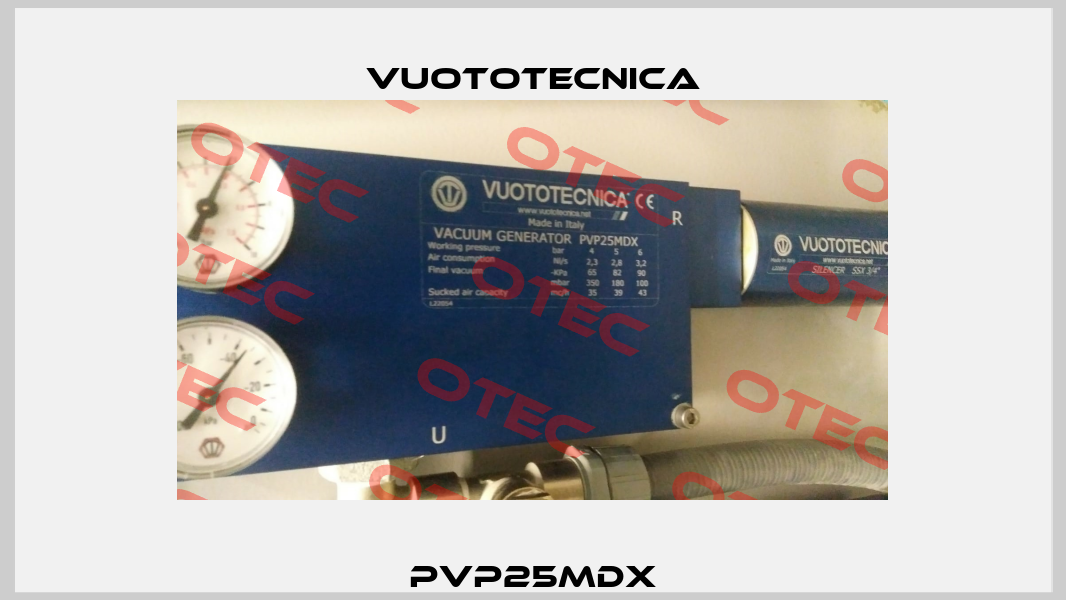 PVP25MDX Vuototecnica