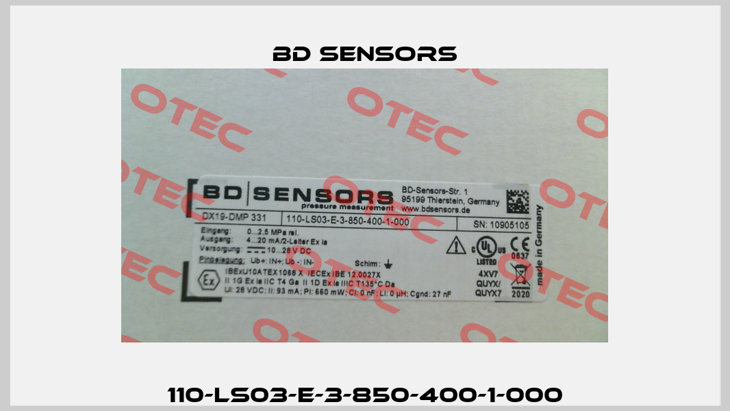 110-LS03-E-3-850-400-1-000 Bd Sensors