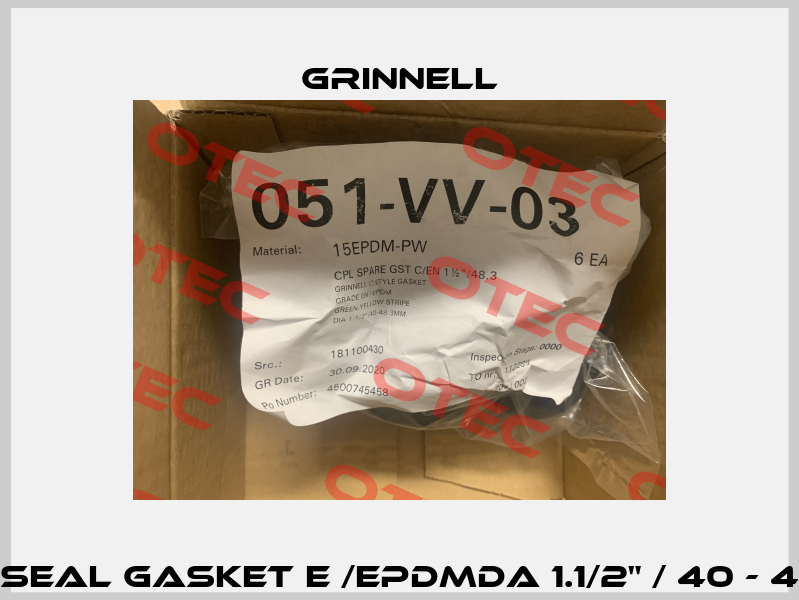 C-TYP Seal Gasket E /EPDMDA 1.1/2" / 40 - 48.3MM Grinnell