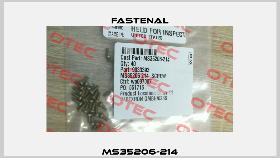 MS35206-214 Fastenal
