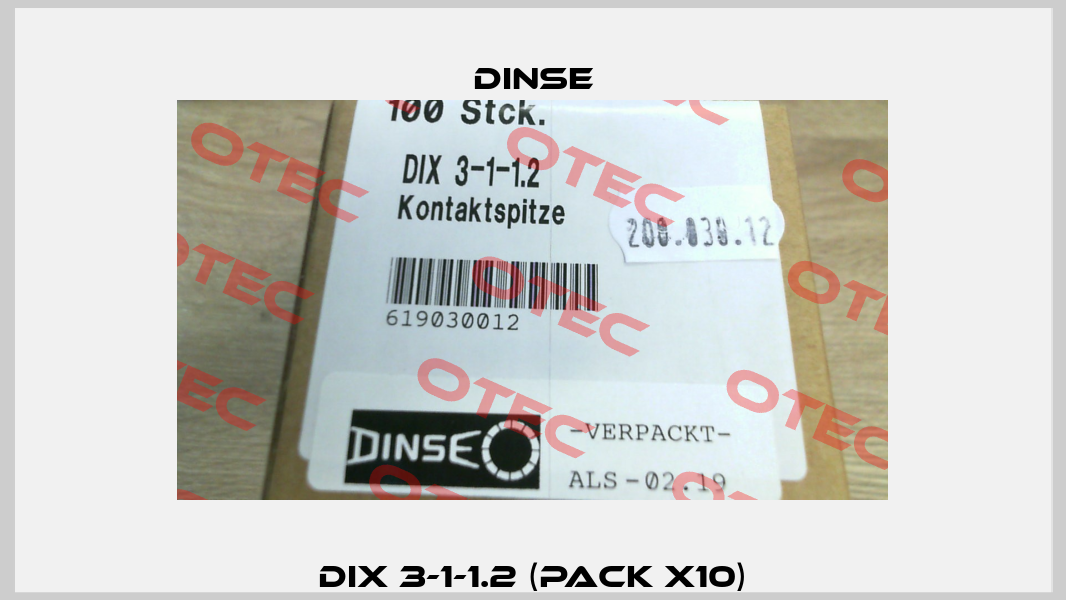 DIX 3-1-1.2 (pack x10) Dinse