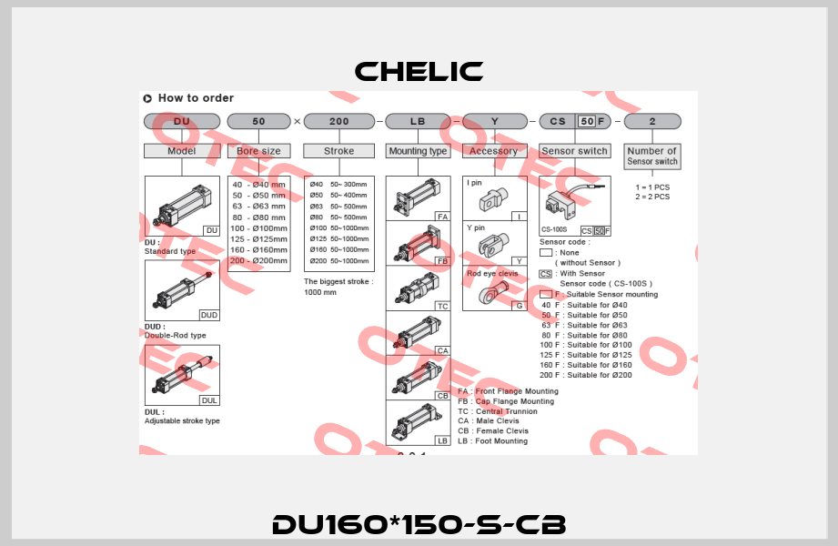 DU160*150-S-CB Chelic