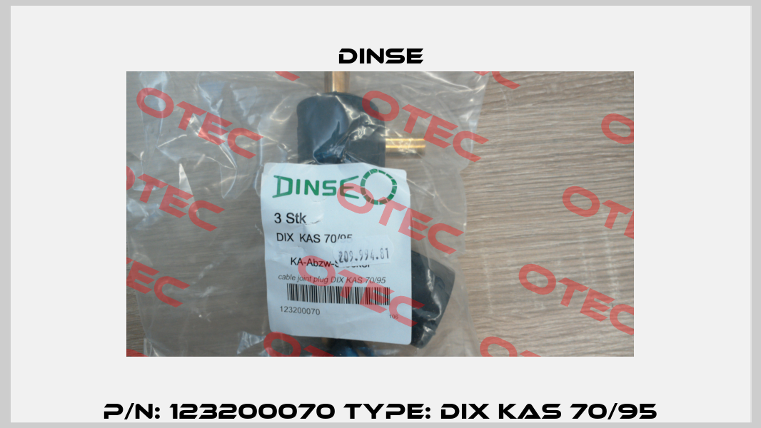 P/N: 123200070 Type: DIX KAS 70/95 Dinse