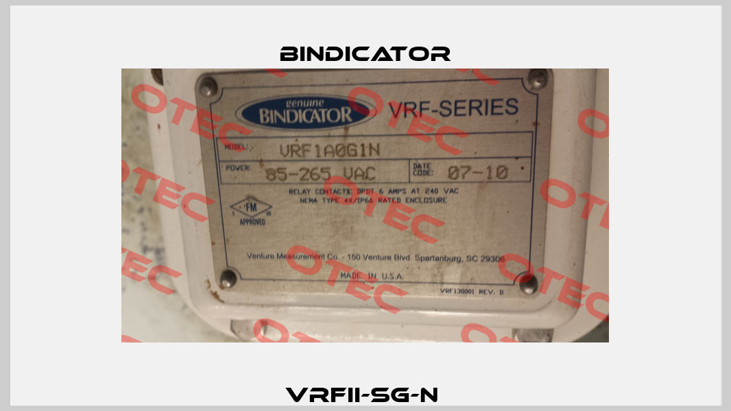 VRFII-SG-N  Bindicator