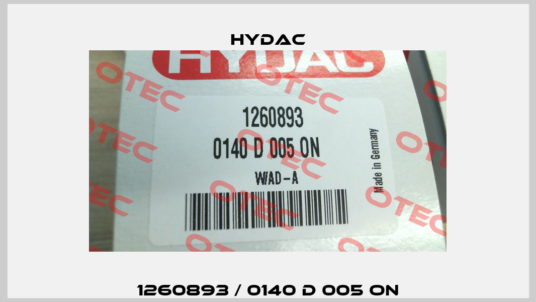 1260893 / 0140 D 005 ON Hydac