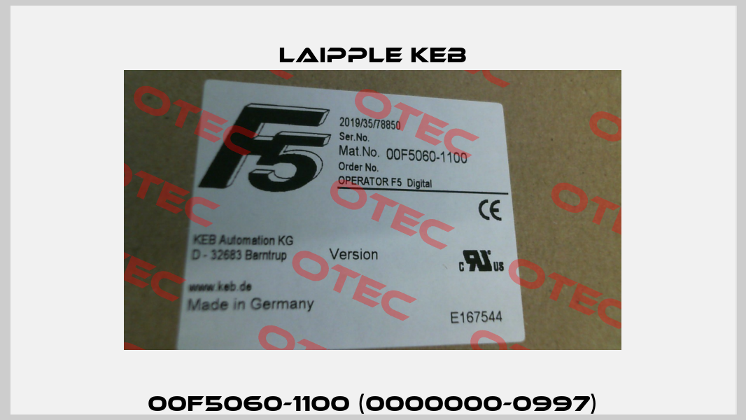 00F5060-1100 (0000000-0997) LAIPPLE KEB