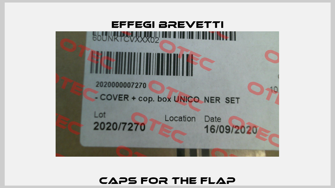 caps for the flap Effegi Brevetti