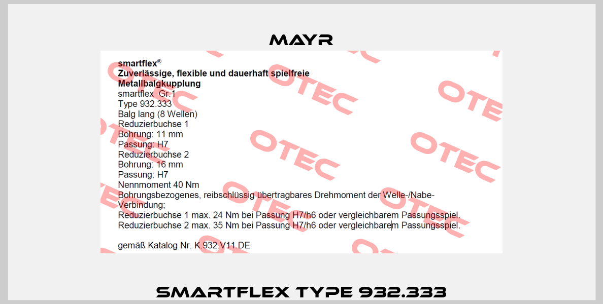 smartflex Type 932.333 Mayr