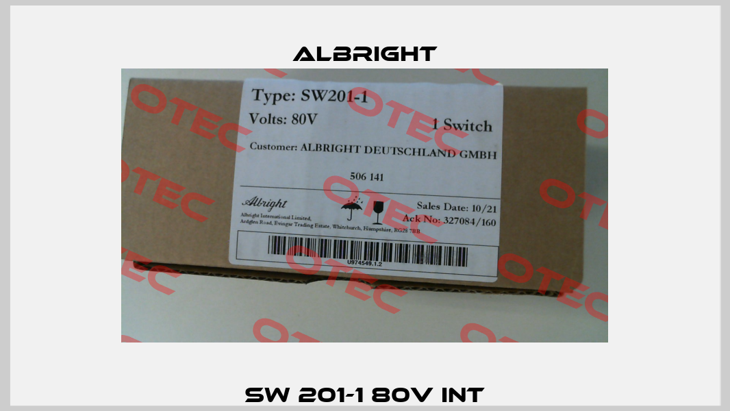SW 201-1 80V INT Albright