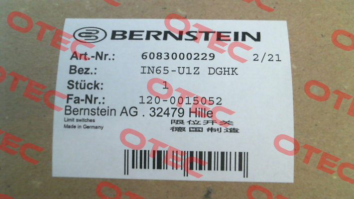 6083000229 \ IN65-U1Z DGHK Bernstein