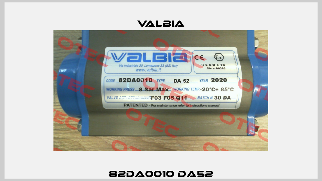 82DA0010 DA52 Valbia